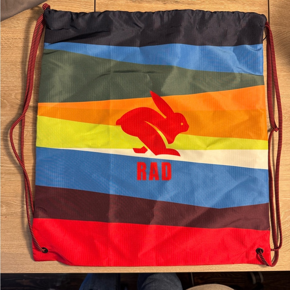 Rabbit Running Brand “RAD” drawstring gym bag